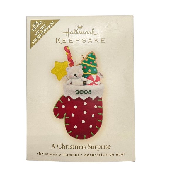Hallmark Keepsake A CHRISTMAS SURPRISE Ornament VIP Exclusive 2008 - Picture 1 of 9